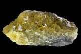 Yellow, Cubic Fluorite Crystal Cluster - Asturias, Spain #98691-1